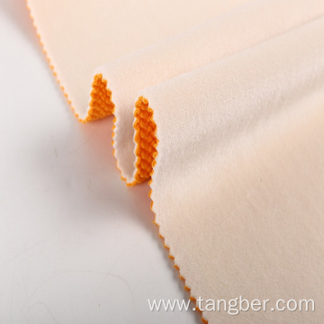 heavyweight knitted 100% polyester bonded soft fleece fabric